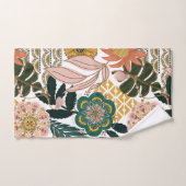 Tropical Boho Greenery Floral Badhandtuch Set (Handtuch)