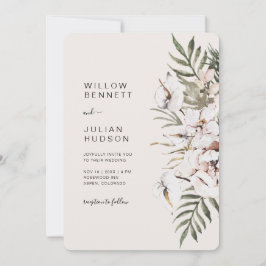 Tropical Boho Hochzeit in einem Einladung