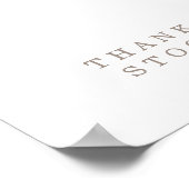 Tropical Boho Pink Rose Kinderdusche Bücher für Ba Poster (Ecke)