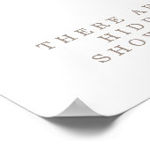 Tropical Boho Pink Roses Baby Shock Sock Hunt Poster (Ecke)