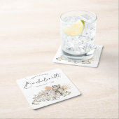 Tropical Boho Tigers Bachelorette Rechteckiger Pappuntersetzer (Vor Ort)