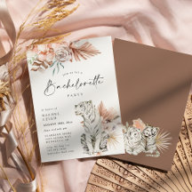 Tropical Boho Tigers Junggeselinnen-Abschied