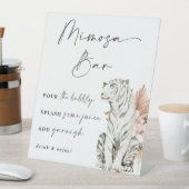 Tropical Boho Tigers Mimosa Bar Sockelschild (In Situ)