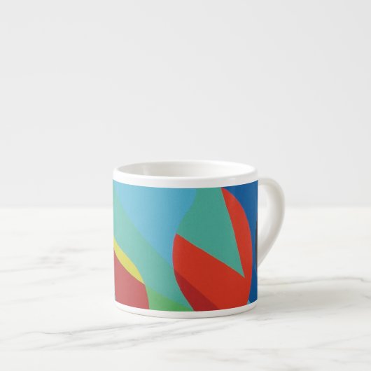 Tropical Bold Shapes Espresso Mug Espressotasse (Vorderseite Rechts)