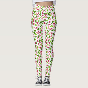 Tropical Boomerang Simple Patches Leggings