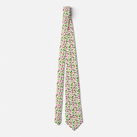 Tropical Boomerang Simple Pattern Neck Tie Krawatte (Rückseite)