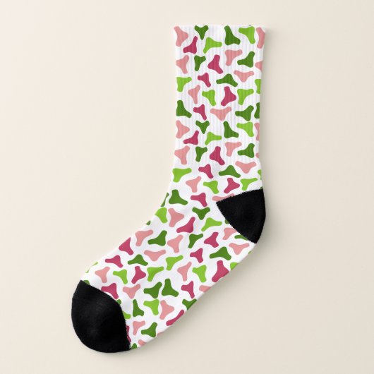 Tropical Boomerang Simple Pattern Socken (Links - Außen)