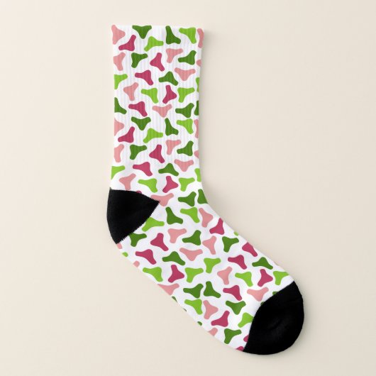 Tropical Boomerang Simple Pattern Socken (Links - Innen)