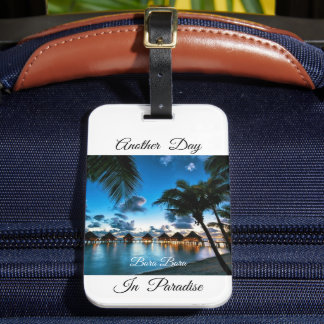 Tropical Bora Bora Gepäck Tag Gepäckanhänger