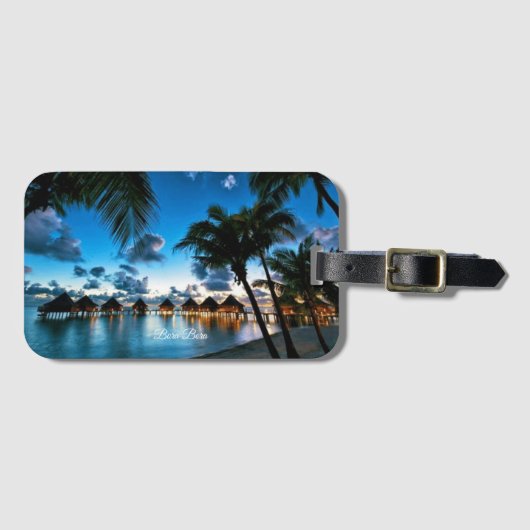 Tropical Bora Bora Gepäckanhänger (Vorderseite (Horizontal))