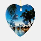 Tropical Bora Bora Keramik Ornament (Rechts)