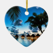 Tropical Bora Bora Keramik Ornament (Vorne)