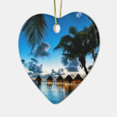 Tropical Bora Bora Keramik Ornament (Links)