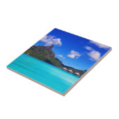 Tropical Bora Bora Landschaftlicher Inselurlaub Fliese (Seite)