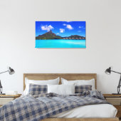 Tropical Bora Bora Landschaftlicher Inselurlaub Leinwanddruck (Insitu (Schlafzimmer))