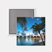 Tropical Bora Bora Magnet (Vorderseite/Rückseite)