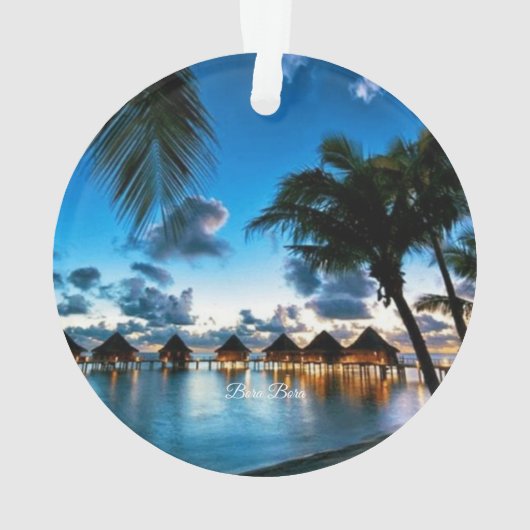 Tropical Bora Bora Ornament (Rückseite)
