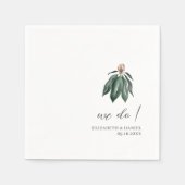Tropical Botanical Custom Wedding Serviette (Vorderseite)