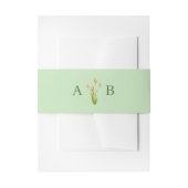 Tropical Botanical Floral Wedding Invitation Einladungsbanderole (Vorderseite Beispiel)