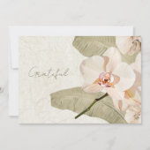 Tropical Botanical Garden Wedding Photo Thank You Dankeskarte (Vorderseite)