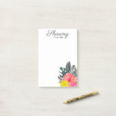 Tropical Botanical Makeup Artist Salon Beauty Post-it Klebezettel (Auf Schreibtisch)