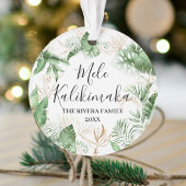 Tropical Botanical Mele Kalikimaka Weihnachtsfeier Ornament
