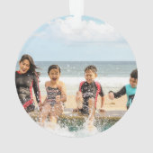 Tropical Botanical Mele Kalikimaka Weihnachtsfeier Ornament (Rückseite)