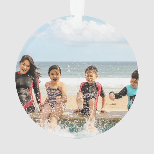 Tropical Botanical Mele Kalikimaka Weihnachtsfeier Ornament (Rückseite)