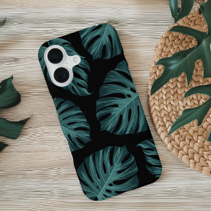 Tropical Botanical Monstera Blätter Sommermuster iPhone 16 Hülle