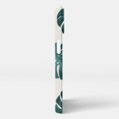 Tropical Botanical Monstera Blätter Sommermuster iPhone Hülle (Rechte Seite)