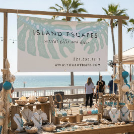 Tropical Botanical Monsteral Leaf Business Banner