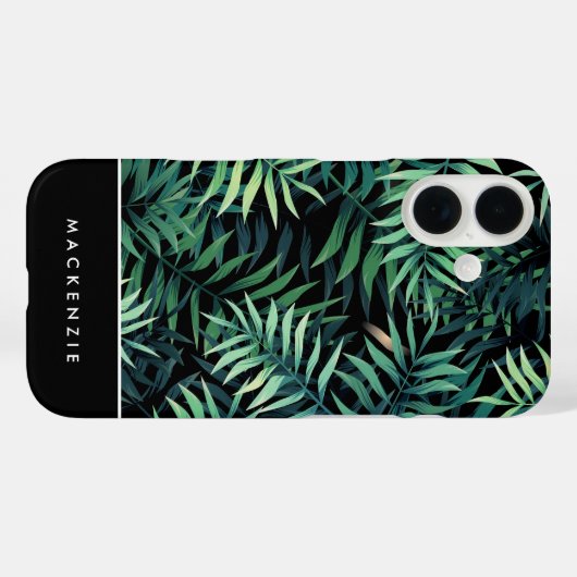 Tropical Botanical Personalisiert Case-Mate iPhone Hülle (Rückseite (Horizontal))