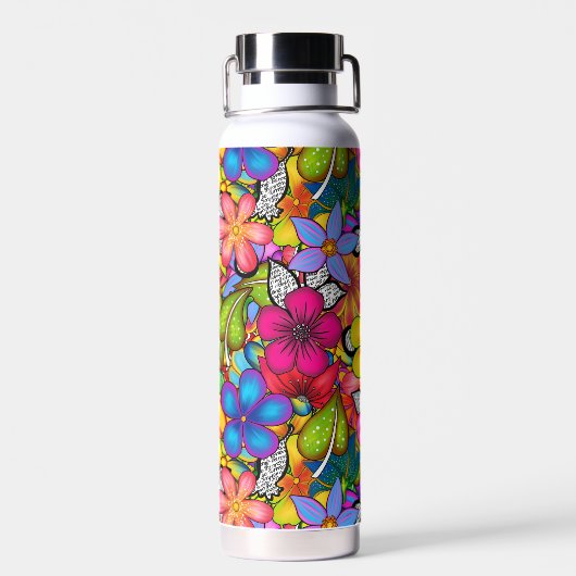 Tropical Botanical  Trinkflasche (Rückseite)