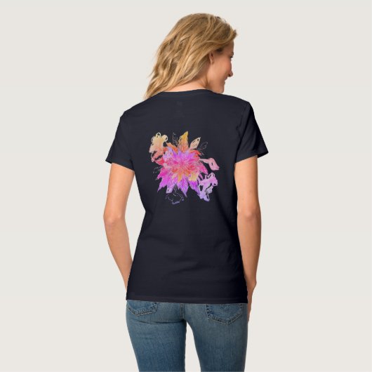 Tropical Bouquet T-Shirt (Rückseite Vollansicht)