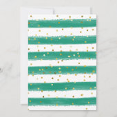 Tropical Boy Sloth Baby Dusche Bingo Spiel Einladung (Rückseite)