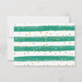 Tropical Boy Sloth Baby Dusche Danke Karte (Rückseite)