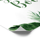 Tropical Boy Sloth Baby Showbucht Poster (Ecke)