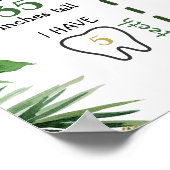 Tropical Boy Sloth erstes Geburtstagszeichen Poster (Ecke)