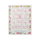 Tropical Brautparty Bingo Notizblock (Rotiert)