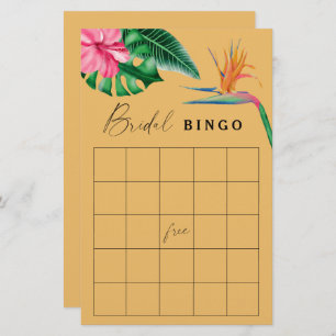 Tropical - Brautparty-Bingo-Spiel