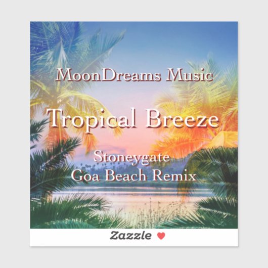 Tropical Breeze Goa Beach Aufkleber (Blatt)
