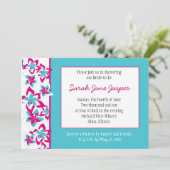 Tropical Bridal Dusche Einladung (Stehend Vorderseite)
