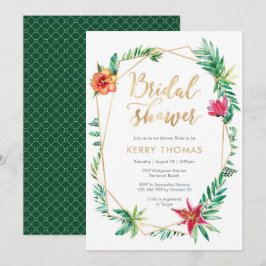 Tropical Bridal Dusche Einladung