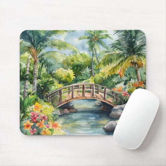 Tropical Bridge Mousepad (Mit Mouse)