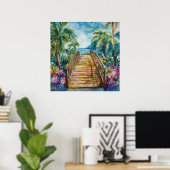 Tropical Bridge Poster (Heimbüro)