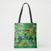 Tropical Butterfly Garden Tote Bag Tasche (Vorderseite)