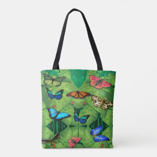 Tropical Butterfly Garden Tote Bag Tasche
