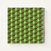 Tropical Butterfly Spiral Notebook Notizblock (Rückseite)