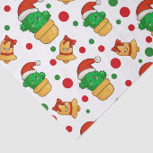 Tropical Cactus Christmas Seidenpapier (Ausschnitt)