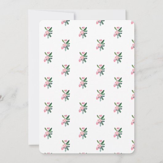 Tropical Cactus White Rounded Brautparty Einladung (Rückseite)